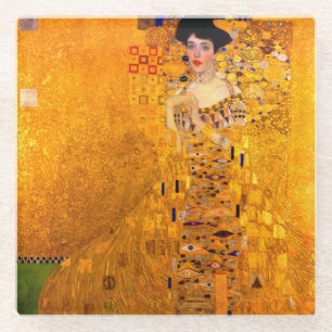 Gustav Klimt Portrait von Adele Bloch Bauer Glasuntersetzer