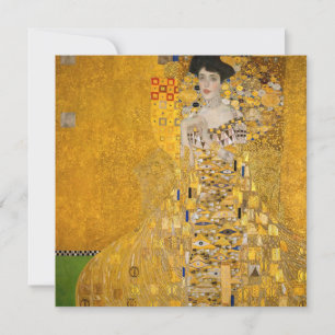 Gustav Klimt - Portrait von Adele Bloch-Bauer I Einladung