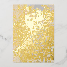 Gustav Klimt - Portrait von Adele Bloch-Bauer I Folien Feiertagskarte