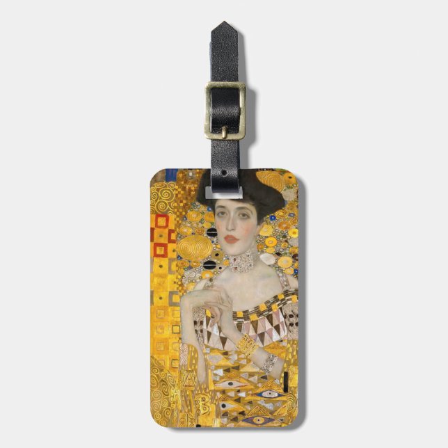 Gustav Klimt - Portrait von Adele Bloch-Bauer I Gepäckanhänger (Vorderseite vertikal)