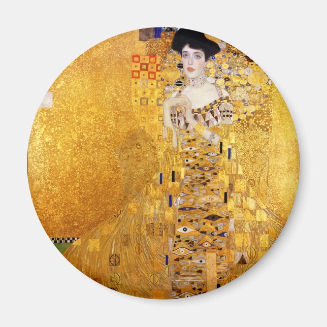 Gustav Klimt Portrait von Adele Bloch-Bauer I Magnet (Vorne)