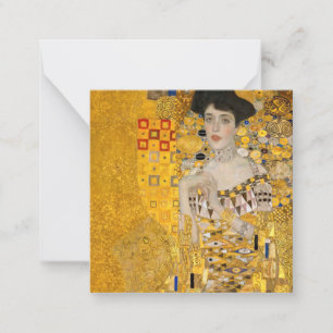 Gustav Klimt - Portrait von Adele Bloch-Bauer I Mitteilungskarte