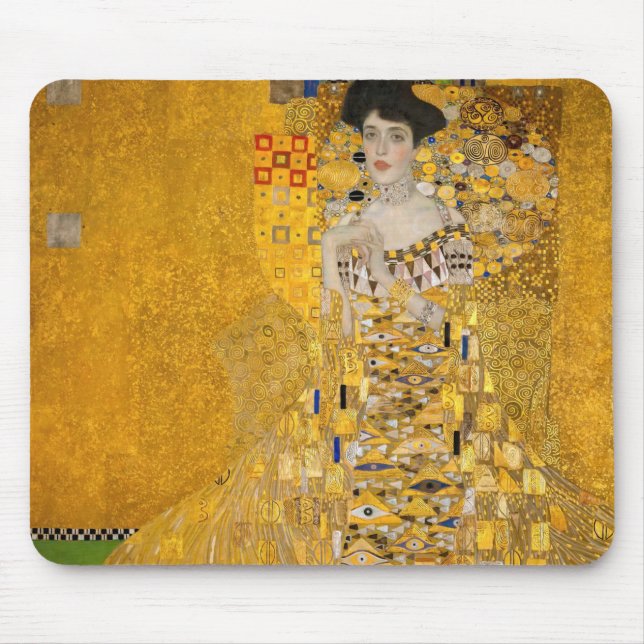 Gustav Klimt - Portrait von Adele Bloch-Bauer I Mousepad (Vorne)