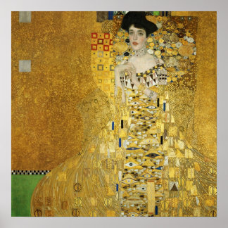 Gustav Klimt - Portrait von Adele Bloch-Bauer I Poster