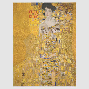 Gustav Klimt - Portrait von Adele Bloch-Bauer I Seidenpapier