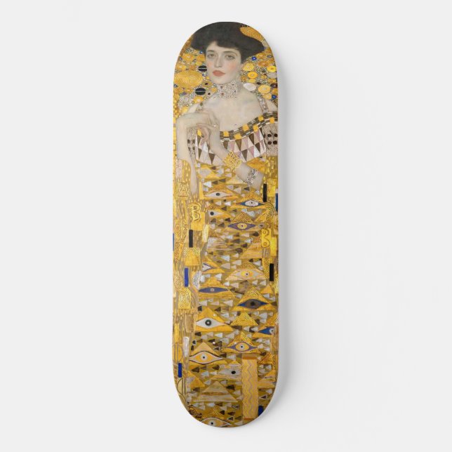 Gustav Klimt - Portrait von Adele Bloch-Bauer I Skateboard (Vorderseite)