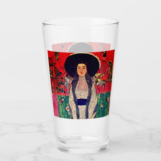 Gustav Klimt Portrait von Adele Bloch-Bauer II Glas (Vorderseite)