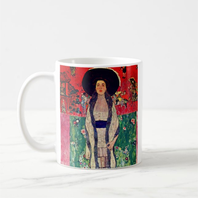 Gustav Klimt Portrait von Adele Bloch-Bauer II Kaffeetasse (Links)