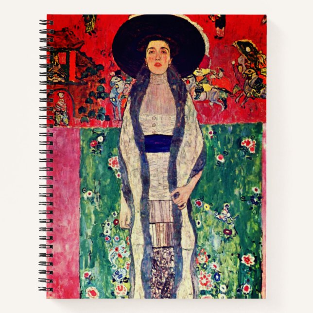 Gustav Klimt Portrait von Adele Bloch-Bauer II Notizbuch (Vorderseite)