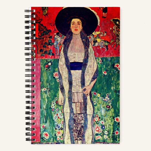 Gustav Klimt Portrait von Adele Bloch-Bauer II Notizbuch (Vorderseite)