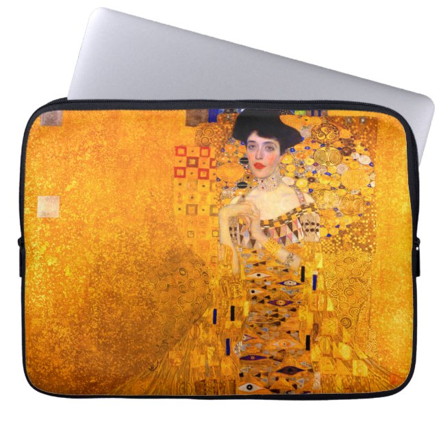 Gustav Klimt Portrait von Adele Bloch Bauer Laptopschutzhülle (Vorderseite)
