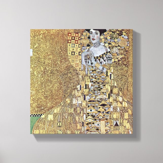 Gustav Klimt - Portrait von Adele Bloch-Bauer Leinwanddruck (Vorderseite)