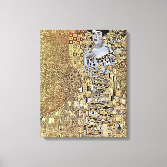 Gustav Klimt - Portrait von Adele Bloch-Bauer Leinwanddruck (Vorderseite)
