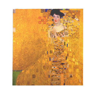 Gustav Klimt Portrait von Adele Bloch Bauer Notizblock
