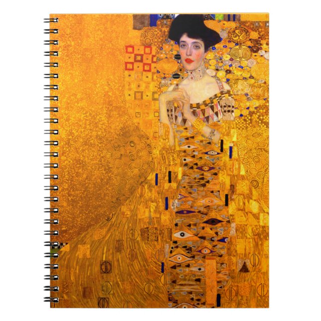Gustav Klimt Portrait von Adele Bloch Bauer Notizblock (Vorderseite)