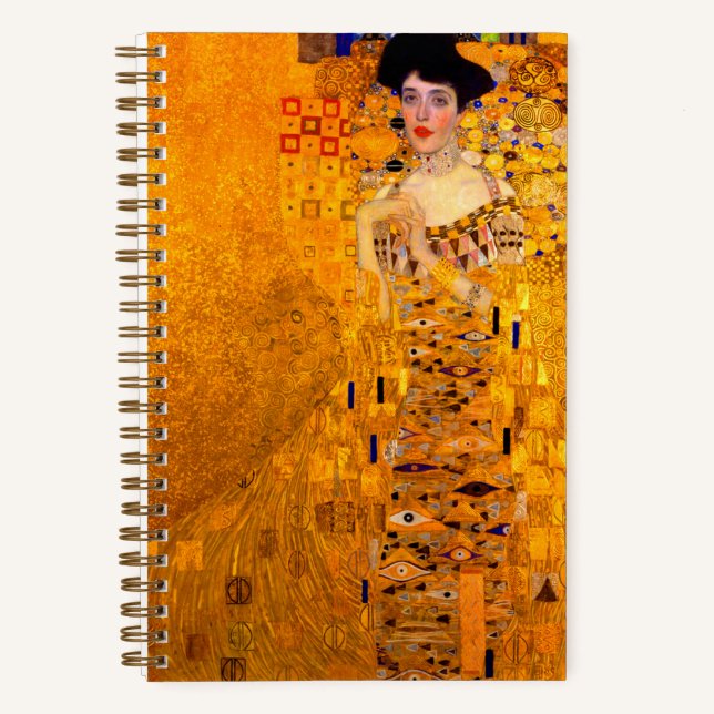 Gustav Klimt Portrait von Adele Bloch Bauer Notizbuch (Vorderseite)