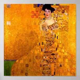 Gustav Klimt Portrait von Adele Bloch Bauer Poster