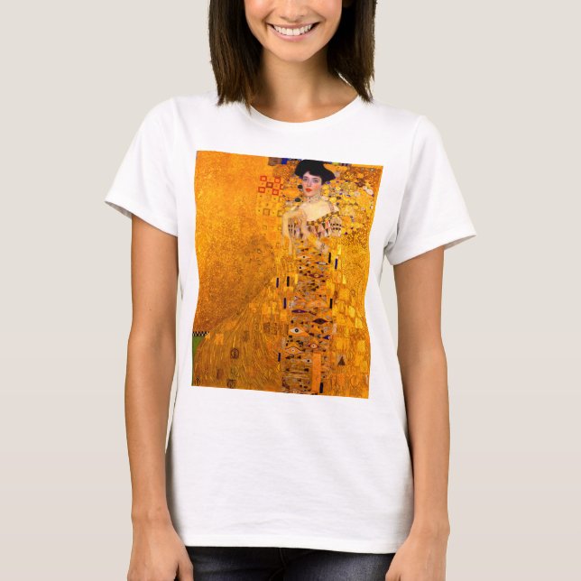 Gustav Klimt Portrait von Adele Bloch Bauer T-Shirt (Vorderseite)