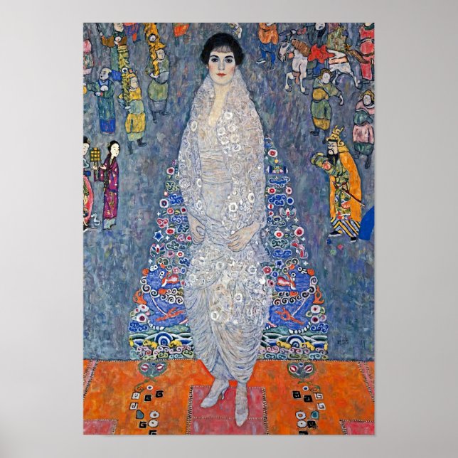 Gustav Klimt Portrait von Elisabeth Lederer Poster (Vorne)