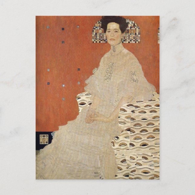 GUSTAV KLIMT - Portrait von Fritza Riedler 1906 Postkarte (Vorderseite)