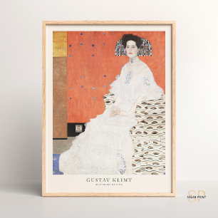 Gustav Klimt Portrait von Fritza Riedler Art Print Poster