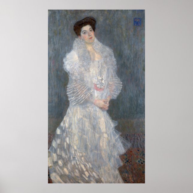 Gustav Klimt - Portrait von Hermine Gallia Poster (Vorne)