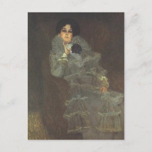 Gustav Klimt - Portrait von Marie Henneberg Postkarte