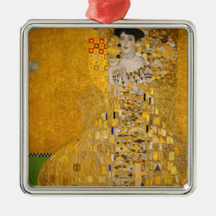 Gustav Klimt - Porträt der Adele Bloch-Bauer I Ornament Aus Metall
