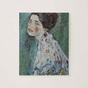 Gustav Klimt - Porträt einer Dame Malerei Puzzle