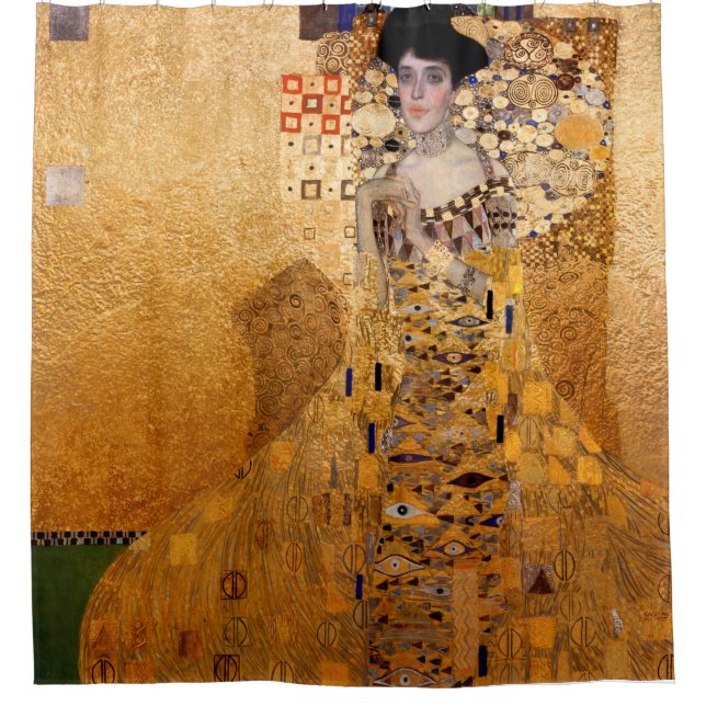 Gustav Klimt Porträt von Adel Bloch Bauer 1907 Duschvorhang (Vorderseite)