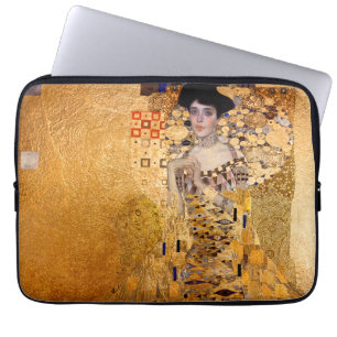 Gustav Klimt Porträt von Adel Bloch Bauer 1907 Laptopschutzhülle