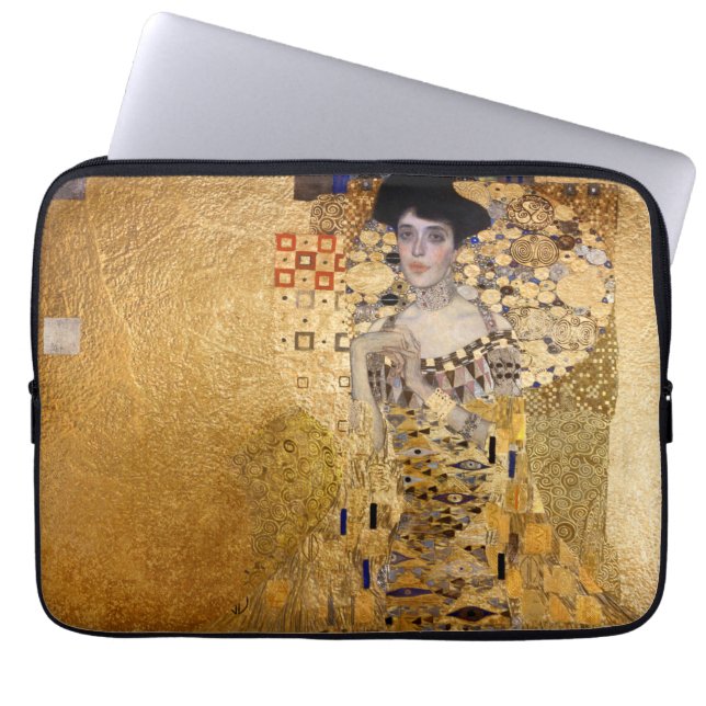 Gustav Klimt Porträt von Adel Bloch Bauer 1907 Laptopschutzhülle (Vorderseite)