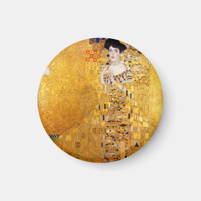 Gustav Klimt Porträt von Adele Bloch-Bauer I Magnet (Vorne)