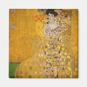 Gustav Klimt - Porträt von Adele Bloch-Bauer I Magnet