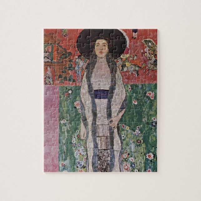 Gustav Klimt Porträt von Adele Bloch-Bauer II Puzzle (Vertikal)