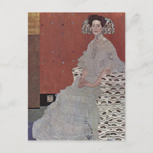 Gustav Klimt - Porträt von Fritza Riedler Postkarte