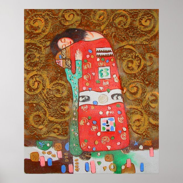 Gustav Klimt Poster ~ Armor-Liebe (Vorne)