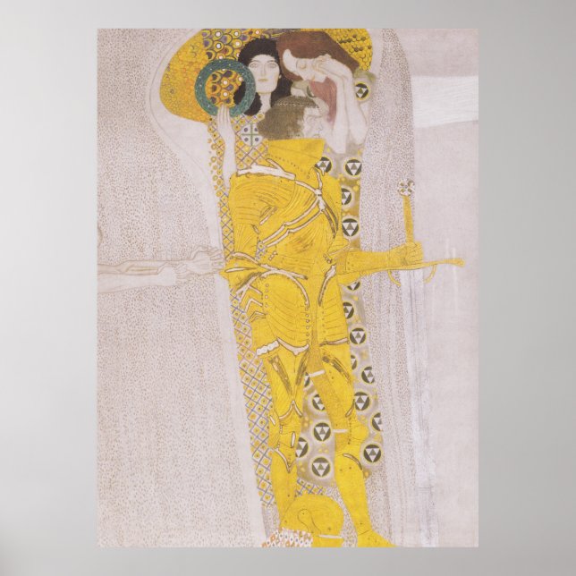 Gustav Klimt Poster - beethoven frieze (Vorne)