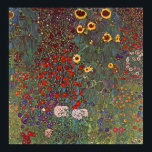 Gustav Klimt Poster ~ Blumengarten<br><div class="desc">Ein österreichischer symbolischer Maler,  1862 - 1918 mit einer Ausstellung von Wildblumen.</div>