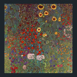 Gustav Klimt Poster ~ Blumengarten<br><div class="desc">Ein österreichischer symbolischer Maler,  1862 - 1918 mit einer Ausstellung von Wildblumen.</div>