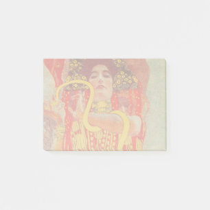 Gustav Klimt Red Woman Gold Schlangen Malerei Post-it Klebezettel