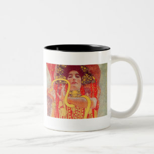 Gustav Klimt Red Woman Gold Schlangen Malerei Zweifarbige Tasse