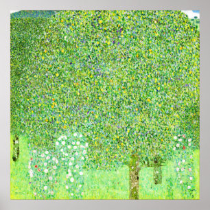 Gustav Klimt, Rose unter den Bäumen Poster