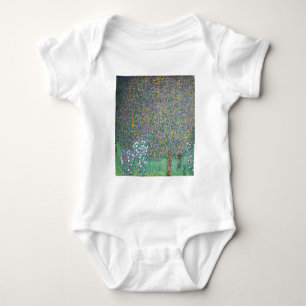 Gustav Klimt - Rosen unter Bäumen Baby Strampler