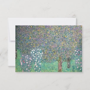 Gustav Klimt - Rosen unter den Bäumen Dankeskarte
