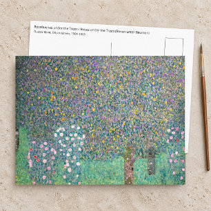 Gustav Klimt - Rosen unter den Bäumen Postkarte