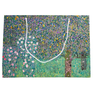 Gustav Klimt - Rosenbüsche unter den Bäumen Große Geschenktüte