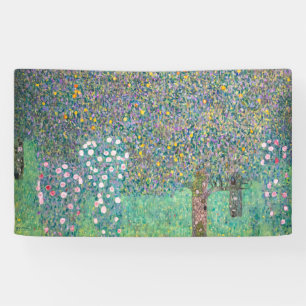 Gustav Klimt - Rosensträucher unter den Bäumen Banner