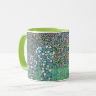 Gustav Klimt - Rosensträucher unter den Bäumen Tasse