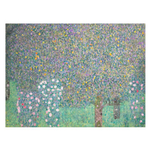 Gustav Klimt - Rosensträucher unter den Bäumen Tischdecke